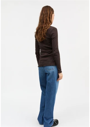Edie bluse Dark Brown Skall Studio 